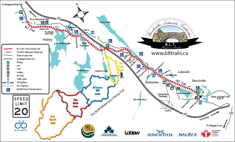 Trail Map B.L.T. Rails to Trails