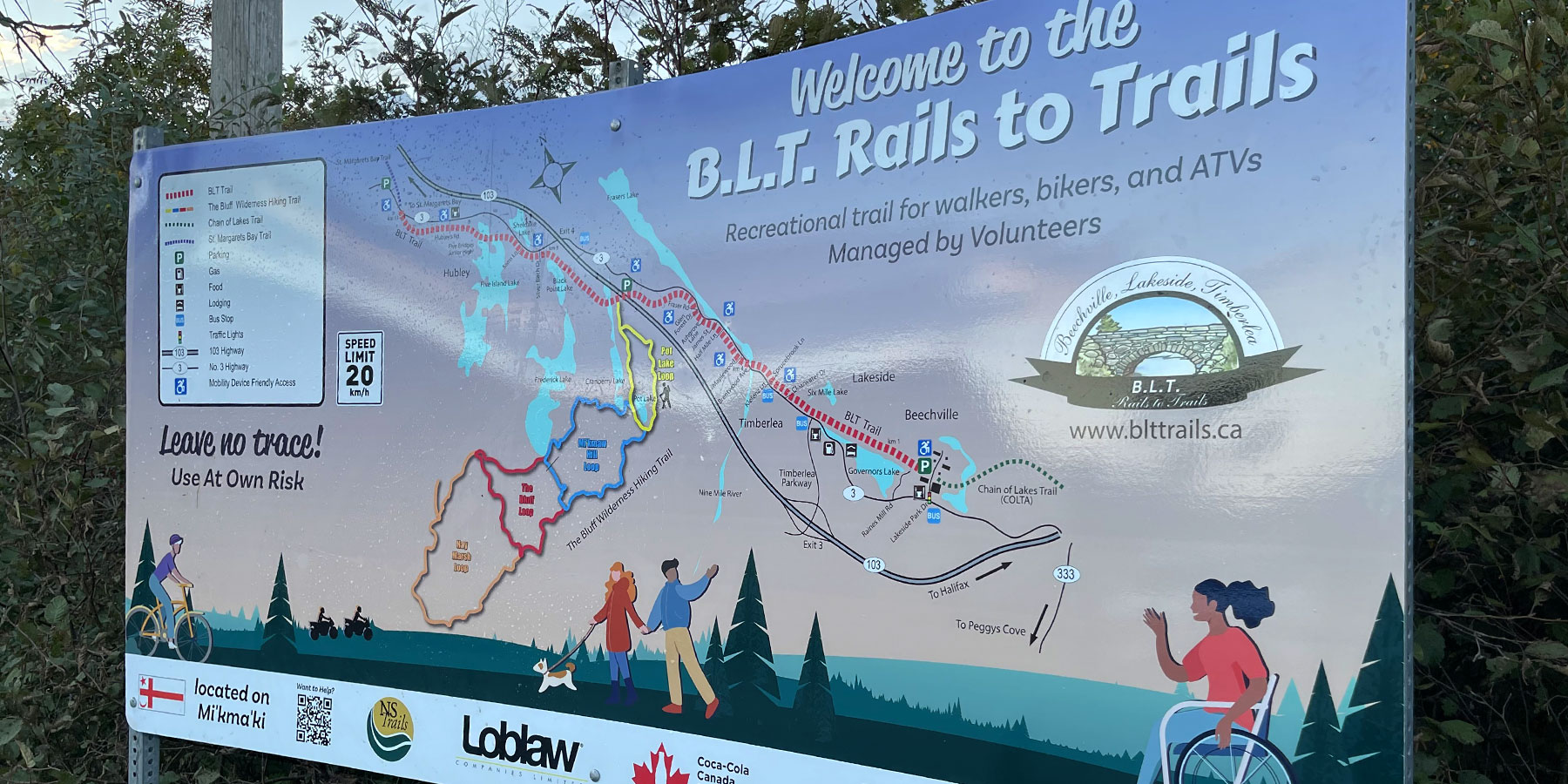 New Trailhead Sign and Map